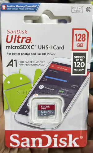 128gb Sandisk-Memory Card.