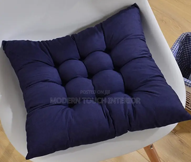 Navy Blue Chair Pad/ Comforter