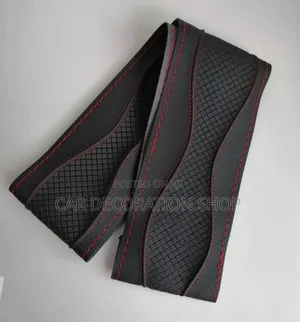 Black Stitches Steering Cover Fits All Car Models