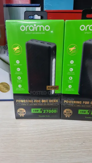 Oraimo Traveler 3 Lit 27000mah 15W Power Bank.