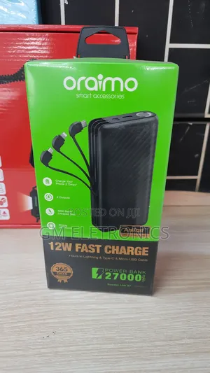Original Oraimo Traveler Link27 27000mah 12W Powerbank-Black