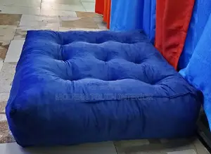 Navy Blue Square Floor Pillows