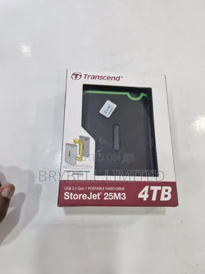 4tb Transcend Store Jet Gen 1 Portable Hard Drive on Offer