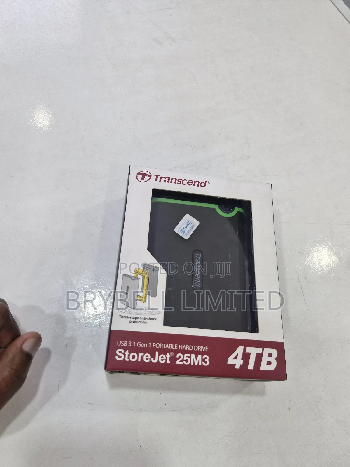 4tb Transcend Store Jet Gen 1 Portable Hard Drive on Offer
