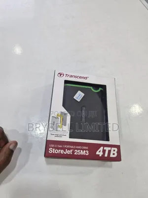 4tb Transcend Store Jet Gen 1 Portable Hard Drive on Offer