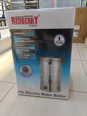 Redberry Tea Urn Electric Water Milk Boiler 15L