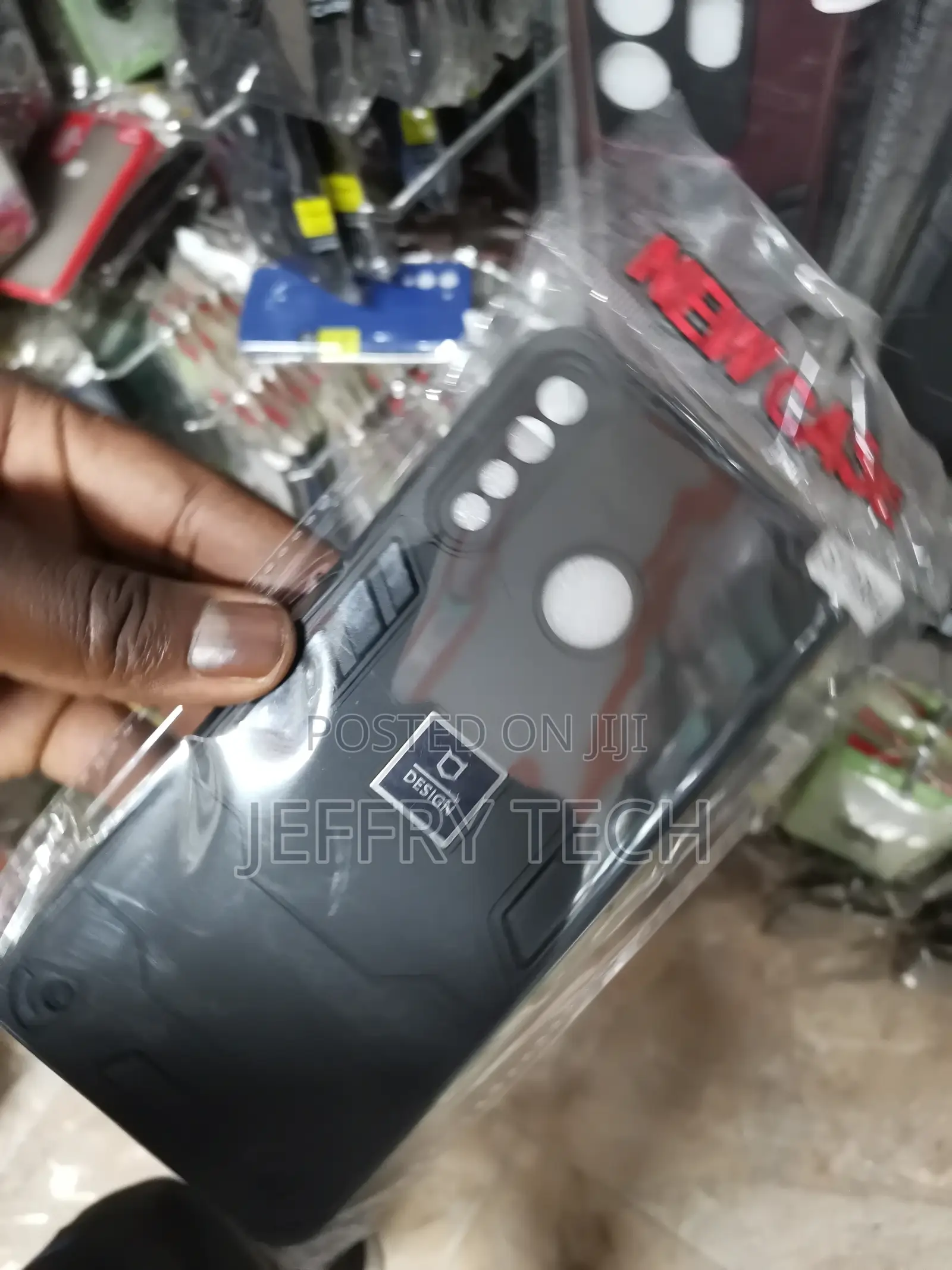 Tecno Spark 4 Armor Shockproof Polycarbonate Case-Black