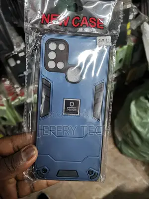 Samsung Galaxy A21s, Premium Protective Shock Case-Blue