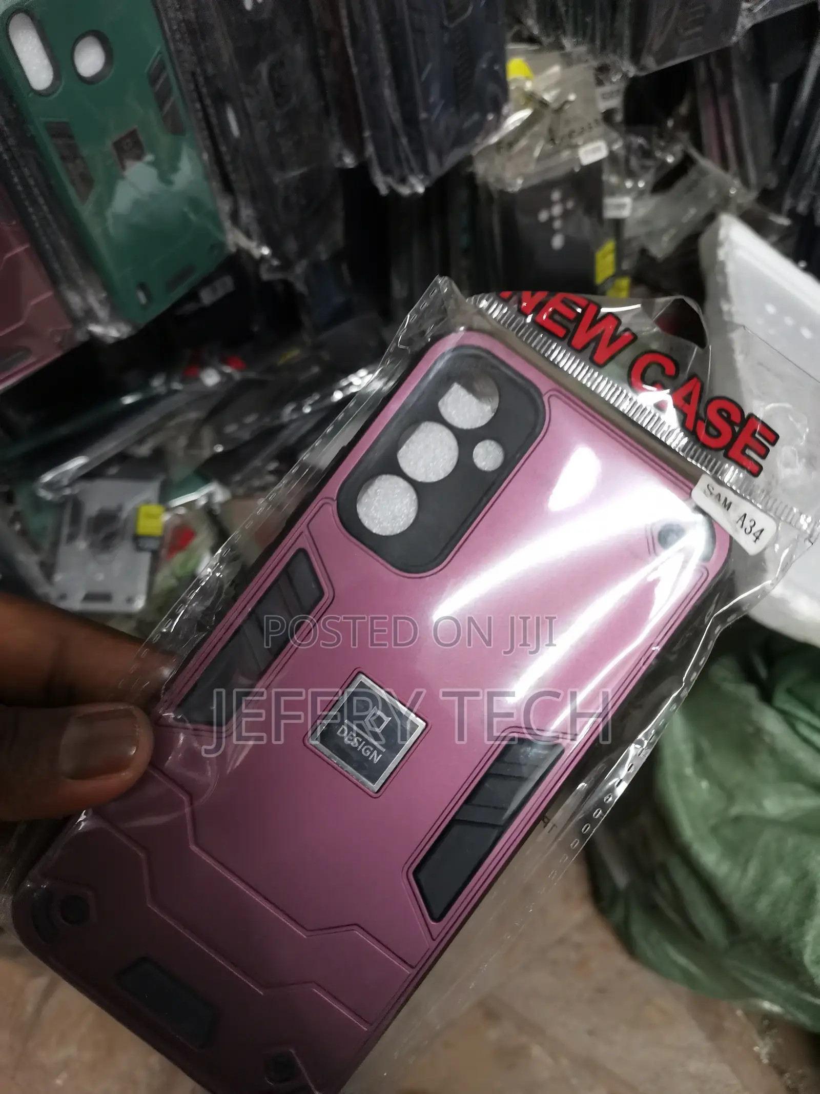Polycarbonate for Samsung A34 Protective Case-Pink