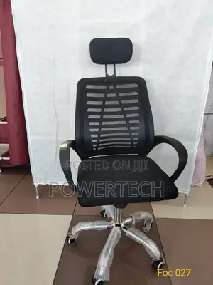 Secretarial Mesh Office Chair With Headrest;