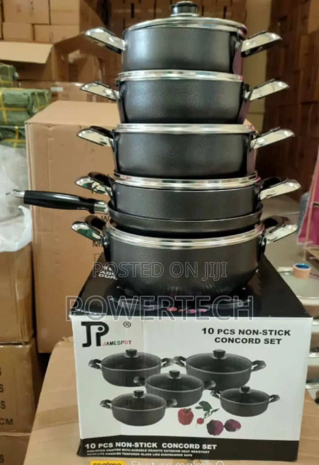10 Pieces Jp Non Stick Cookware Set *