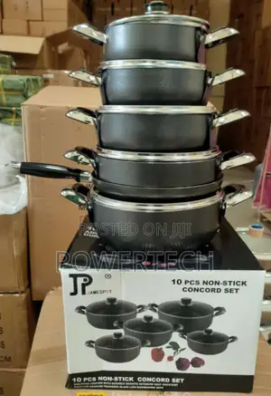 10 Pieces Jp Non Stick Cookware Set *