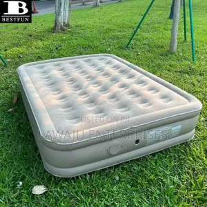 Inflatable Queen Size Airbed Mattress With Inbuilt Pump