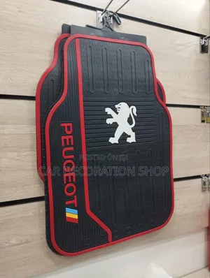 Peugeot 5pc Black Rubber Carpet Floor Mats