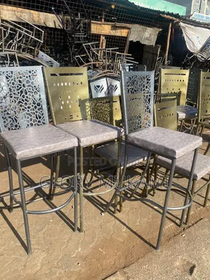Silver Gold High Bar Restaurants Chairs