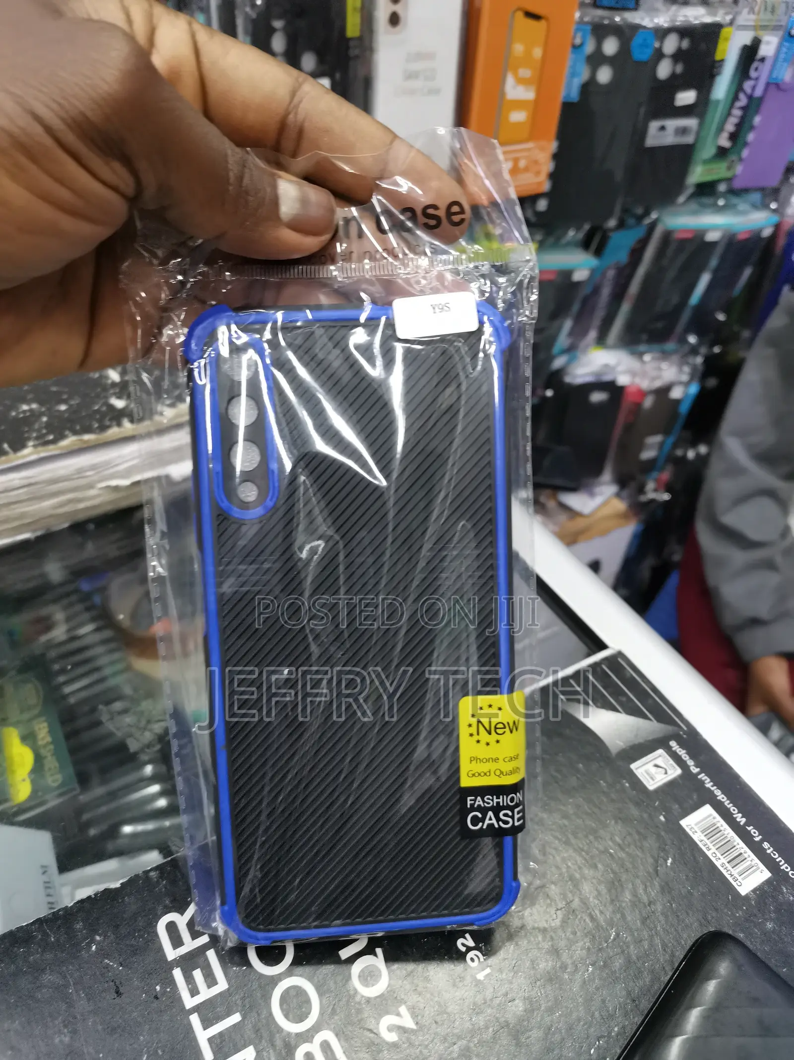 Texture Armor Back Cover Case for Huawei Y9s