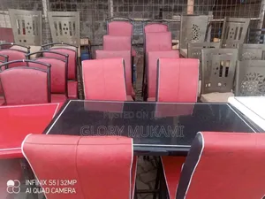Executive Restaurants and Bar Red Chairs and Black Table