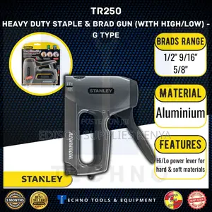 Stanley Heavy Duty Stapler TR250 Brad Nailer Staple Gun 2in1