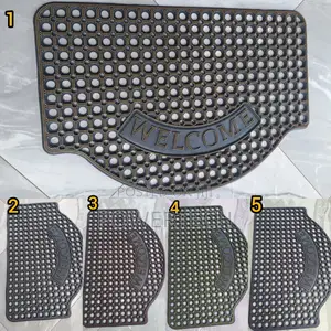 Rubber Welcome Door Mat ;