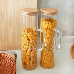 *Spaghetti Glass Jars With Handle*