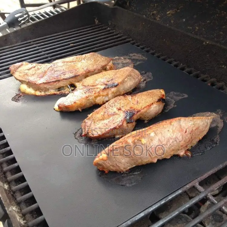 Reusable Non-Stick Oven Liner BBQ Grill Mats, 15 X 12" INCH