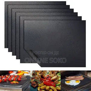 Reusable Non-Stick Oven Liner BBQ Grill Mats, 15 X 12" INCH