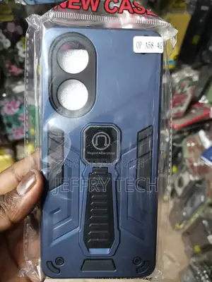 Oppo A58 4G Armor With Kickstand Shockproof Case-Blue