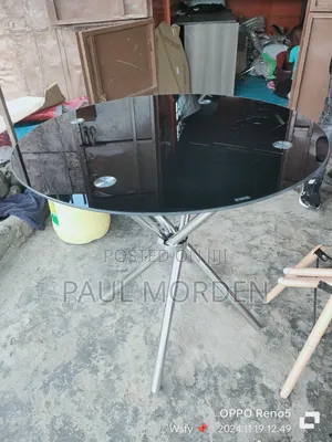 Black Top Cocktail Table