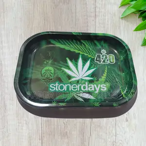 Stoner Days Metallic Rolling Tray - Small