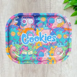 Cookies Metallic Rolling Tray - Small
