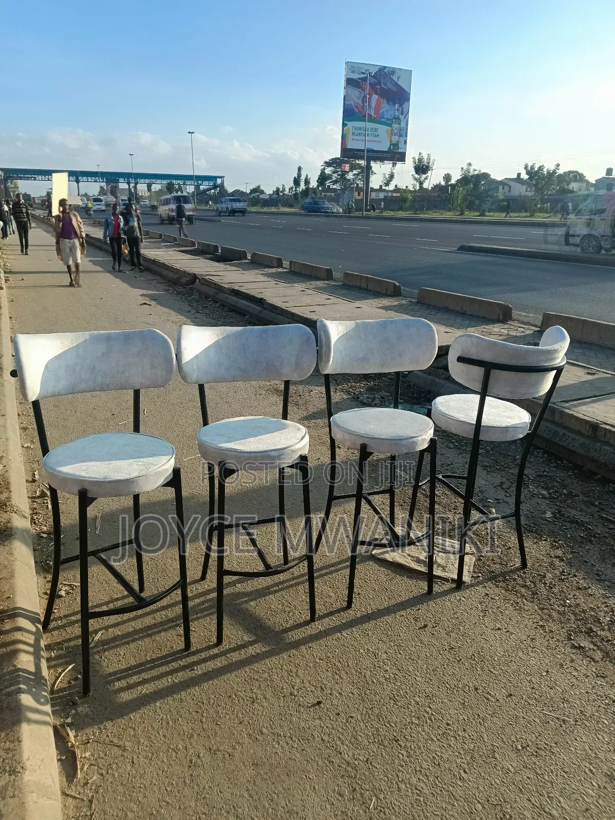 High Stools, Light Grey, Latest 