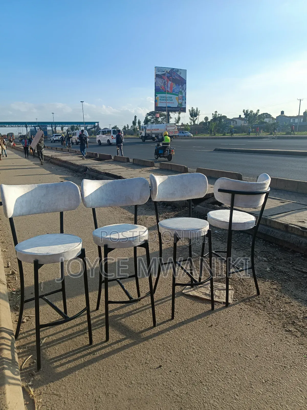 High Stools, Light Grey, Latest 