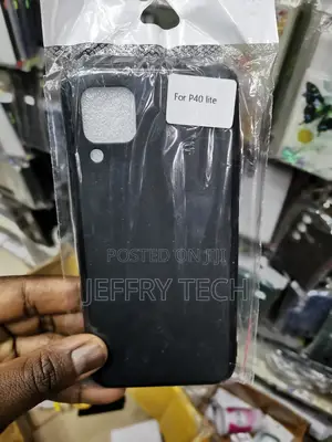 Soft Silicone Case for Huawei P40 Lite Lightweigh , Black