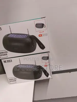Wireless Portable Speaker With FM Radio, USB, Tf, Tws, Solar