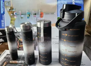 4in1 Motivational Water Bottle