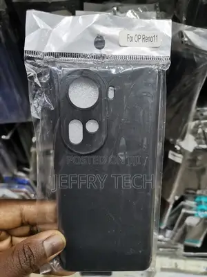 Oppo Reno 11 Soft Silicon Rubberised Flexible Case-Black