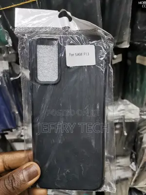Samsung Galaxy F13 Soft Silicone Case Drop Protection-Black