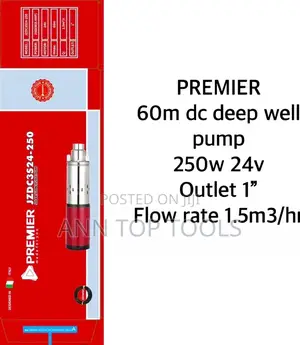 60m Dc Solar Waterpump 250w 12v 1inch