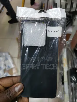 Soft Silicone Back Case for Poco X6 Soft Flexible-Black