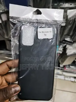 Xiaomi Redmi Note 10 5G Silicone Protective Phone Case-Black