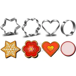 4 4pcs Stainless Steel Cookie Cutter