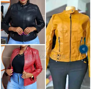 Designer Black/Maroon Leather Jacket
