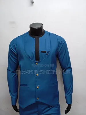 African Best 3 Pieces Men Suits(Shirt,Trouser Waistcoat)