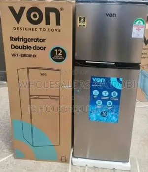 Von 138l Double Door Fridge