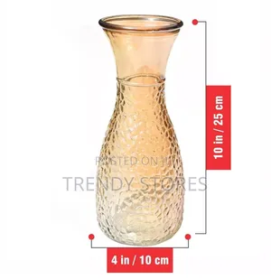 Golden High Brim Flower Vase