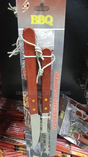 Two Piece Barbeque Knife and Fork