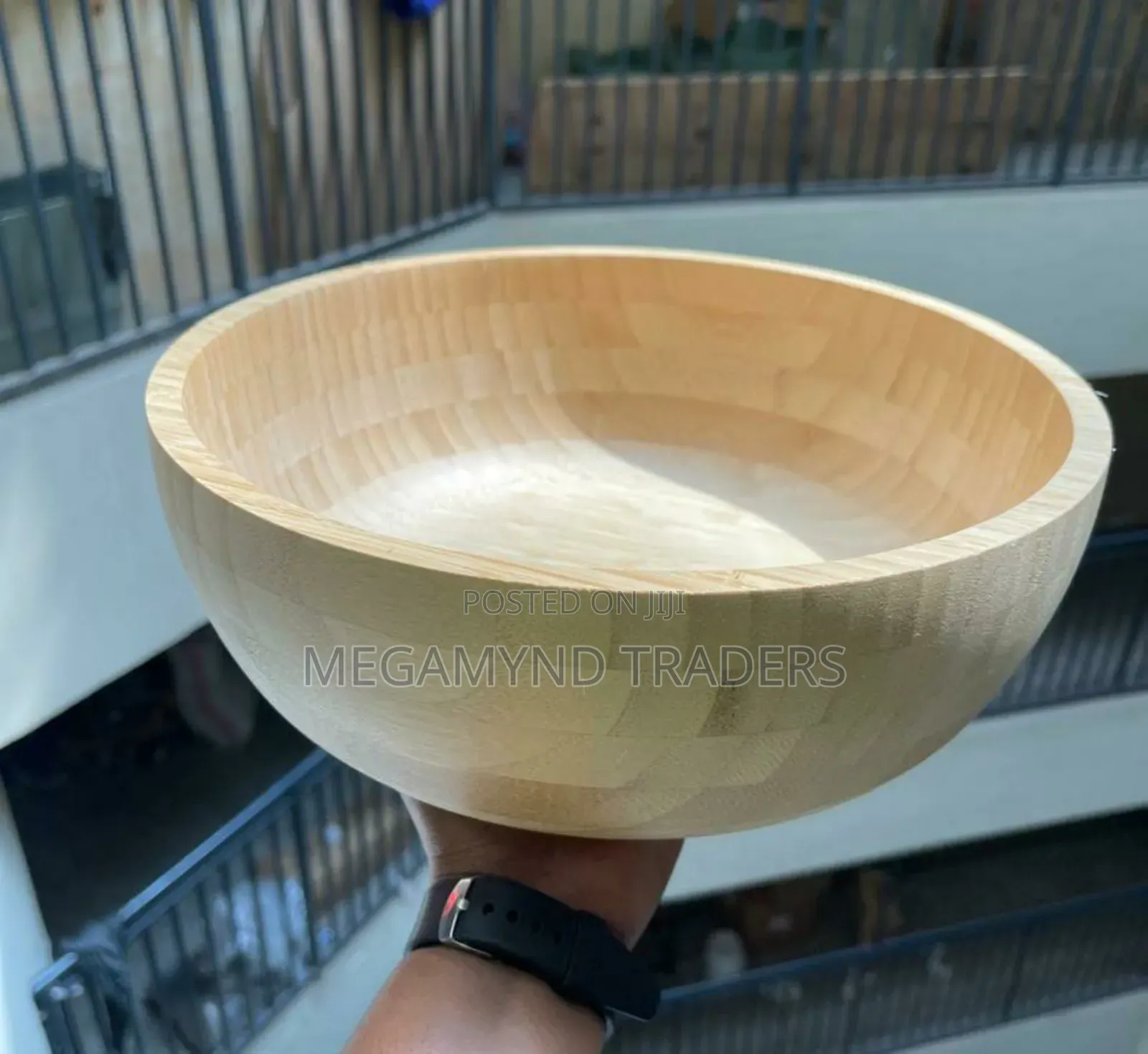 Bamboo Salad/Mixing Bowl/Serving Bowl 4litre Wooden