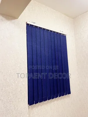Nevy Blue Vertical Window Office Curtain Blinds