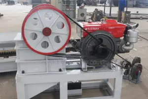 Diesel Driven Immovable Jaw Type Stone Crusher for Sale