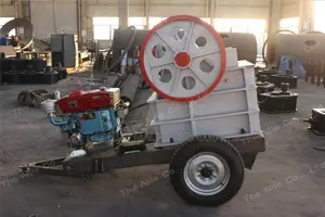 1 T/H Mobile Jaw Stone Crushers With Trailer